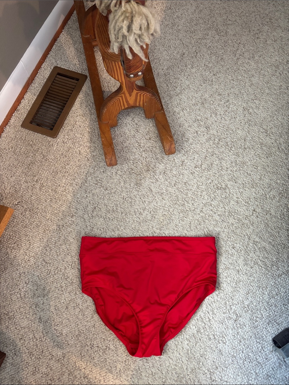 Lands' End Bright Red tankini Bottoms